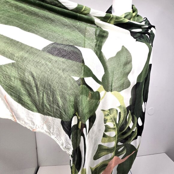 Virginia Wolf Monstera Multipurpose Beach Swim Wrap Dress Cover Up - Picture 7 of 11